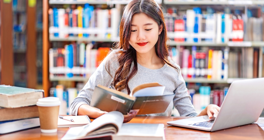 Students taking an exam